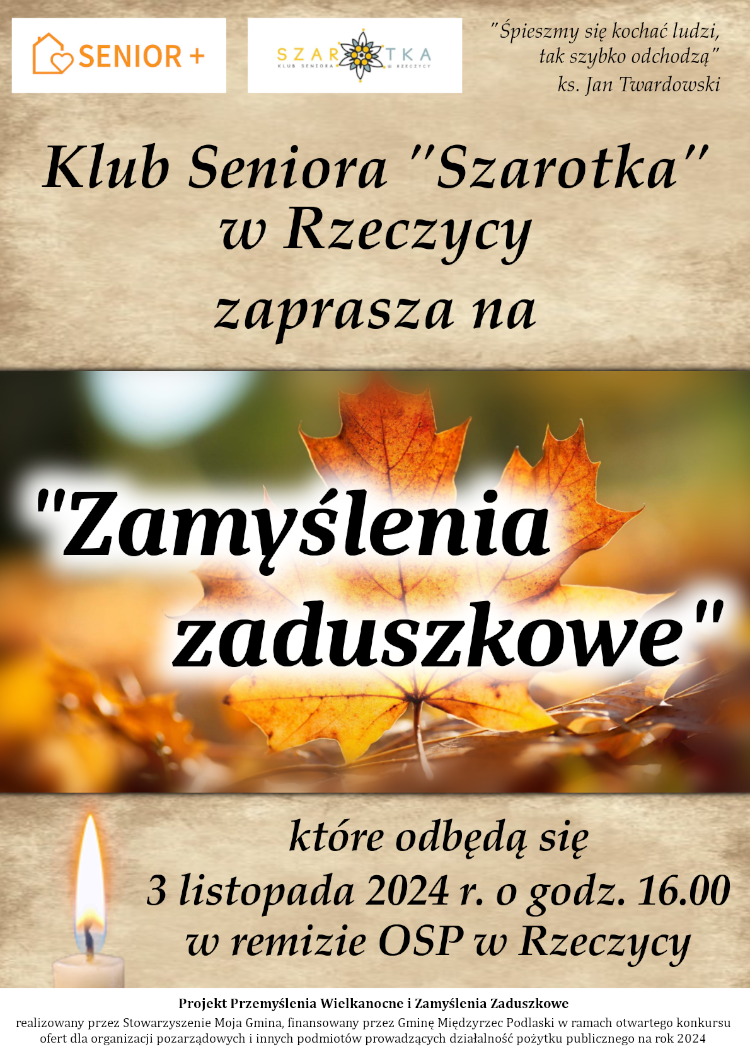 Zamyślenia zaduszkowe w Rzeczycy